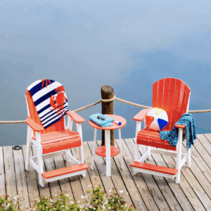 Adirondack Balcony Chair in Red